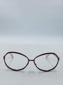Paul Smith Burgundy Oval Eyeglasses