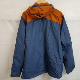 Columbia blue and dark orange colorblock soft shell jacket XL alternative image