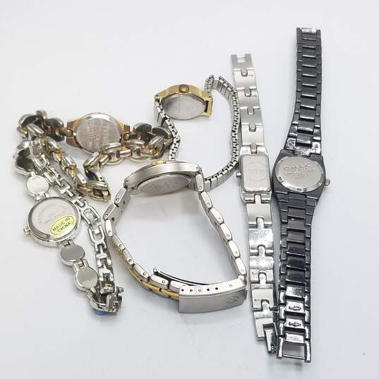 Vintage DKNY, Anne Klein, Plus Ladies Stainless Steel Quartz Watch Collection image number 8
