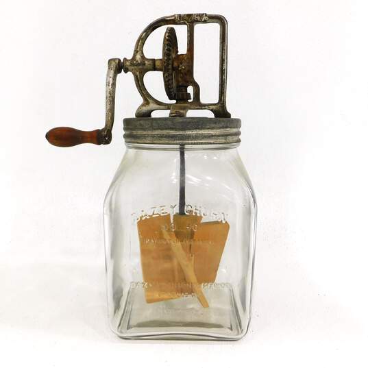 Antique Dazey Glass Butter Churn No 40 St Louis MO Patented Feb 14, 1922 image number 1