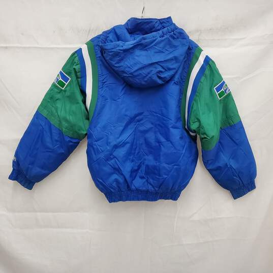 VTG Youth Seattle Seahawk Pro Line Quilted Winter Jacket Size 14-16 image number 2