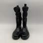 Womens Cabot Black Round Toe Mid-Calf Waterproof Quilted High Rain Boots Size 6 image number 1