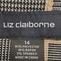 Liz Claiborne Women Plaid Dress Sz 14 NWT image number 3
