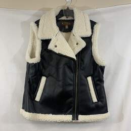 Women's Black Koolaburra by UGG Faux Leather Vest, Sz. L