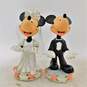 Mickey & Minnie Mouse Wedding Magnetic Kissing BobbleHead Figures image number 2