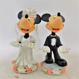 Mickey & Minnie Mouse Wedding Magnetic Kissing BobbleHead Figures alternative image