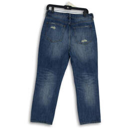 Womens Blue Denim 5-Pocket Design Distressed Boyfriend Jeans Size 29 alternative image