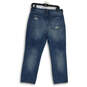Womens Blue Denim 5-Pocket Design Distressed Boyfriend Jeans Size 29 image number 2