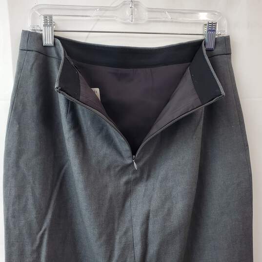J. Crew No. 2 Pencil Gray Skirt Women's 4 NWT image number 3