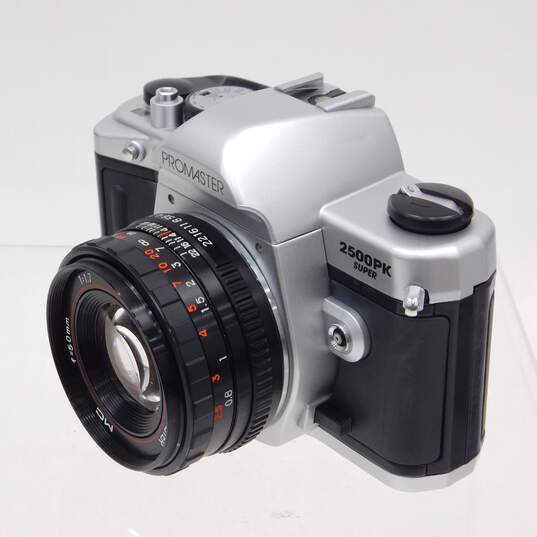Promaster 2500 PK Super 35mm SLR Film Camera w/ 50mm Lens & Case image number 2