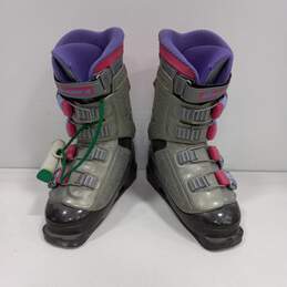 Womens Vertech 65 Gray Ratchet Buckle Round Toe Ankle Ski Boots Size 270 mm