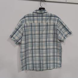 Men's Columbia Short-Sleeve Plaid Button-Up Shirt Sz L alternative image