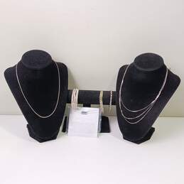 Silver Toned Jewelry Set