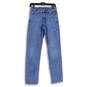 Mens Blue Denim Medium Wash 5-Pocket Design Straight Leg Jeans Size W29 L32 image number 1