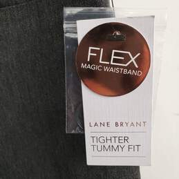 Lane Bryant NWT Tighter Tummy Fit Ankle High-Rise Trouser Dark Gray Rayon Blend Women's Size 14R alternative image