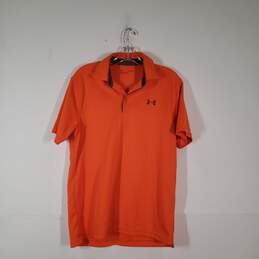 Mens Loose Fit Short Sleeve Collared Golf Polo Shirt Size Medium