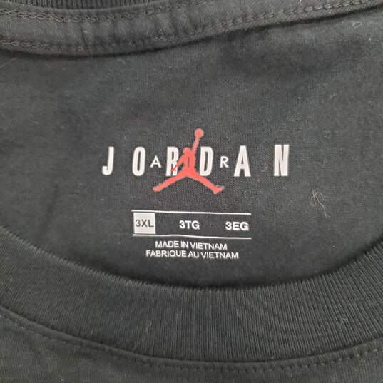 Air Jordan Men Black Casual T Shirt SZ 3XL NWT image number 3