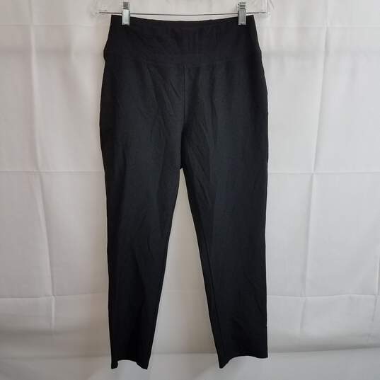 Eileen Fisher black knit straight leg pants PS image number 1