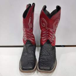 Justin Cowboy Pull On Western Style Boots Size 12D