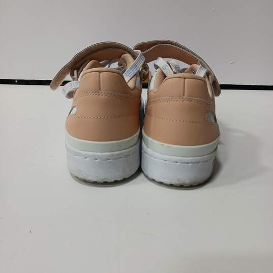 Women's White & Peach Adidas Sneakers Size 7.5 image number 2
