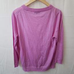 J. Crew Pink Long Sleeve Merino Wool Pullover Sweatshirt Women's Size XL alternative image