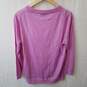 J. Crew Pink Long Sleeve Merino Wool Pullover Sweatshirt Women's Size XL image number 2