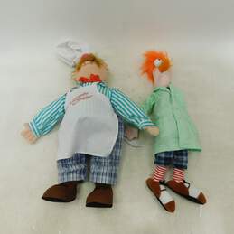 2003 & 2004 Jim Henson The Muppets Sababa Beaker & Swedish Chef Plush Dolls