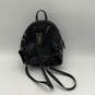 NWT Womens Black Leather Monogram Adjustable Strap Pocket Backpack Bag image number 5