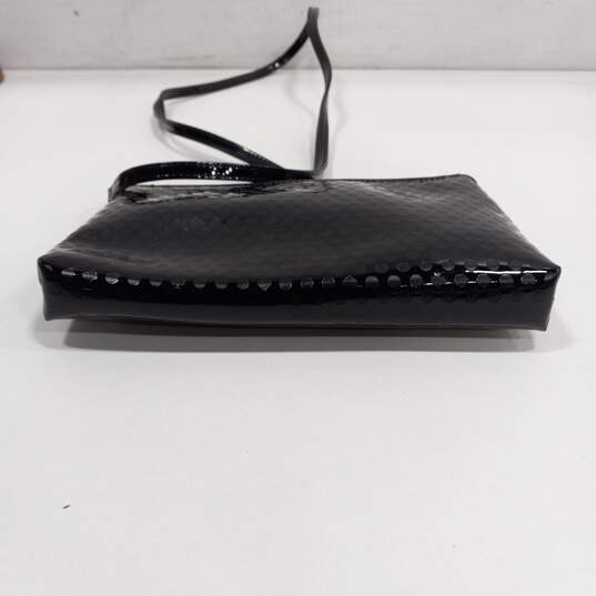 Kate Spade Black Patent Leather Polka Dot Crossbody Bag image number 4