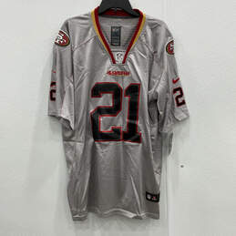 NWT Mens Gray San Francisco 49ers Frank Gore #21 Football Jersey Size 40