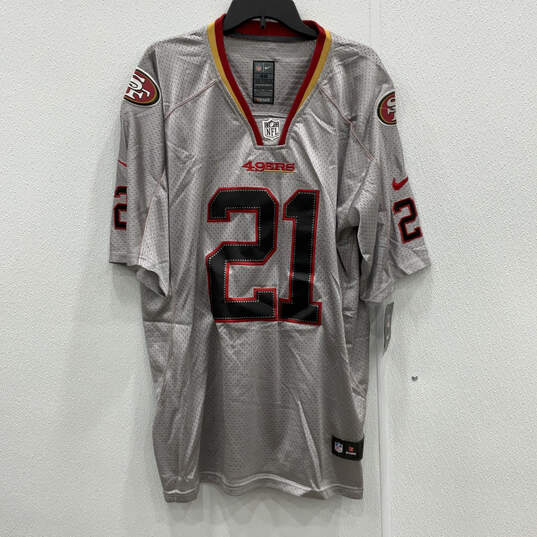 NWT Mens Gray San Francisco 49ers Frank Gore #21 Football Jersey Size 40 image number 1