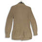 Womens Tan Knitted Long Sleeve Button Front Cardigan Sweater Size S image number 2