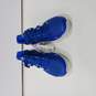 Adidas Men's Adizero Afterburner 8 Turf Blue And White Baseball Shoe Size 8.5 image number 1