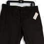 NWT Mens Brown Slash Pocket Flat Front Dress Pants Size 36x32 image number 3
