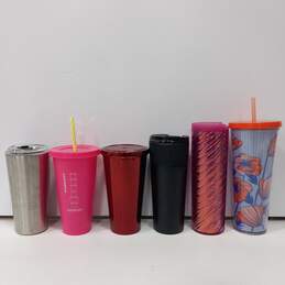 Bundle of 6 Assorted Starbucks Travel Cups alternative image