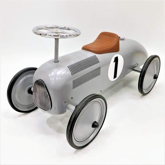 Schylling Speedster - Silver Race Car Ride On Scooter Pressed Steel image number 1