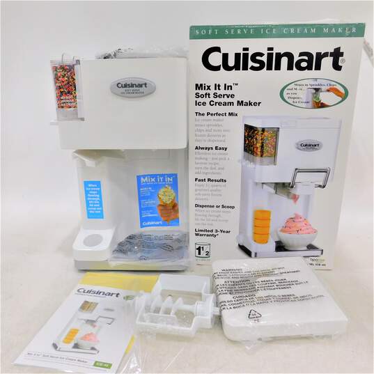 Cuisinart Mix It In Soft Serve Ice Cream Maker ICE-45 IOB image number 1