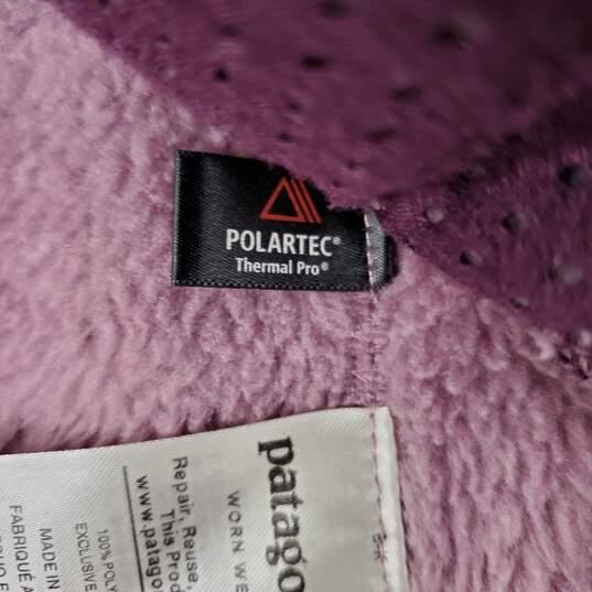 Patagonia WM's Pink Fleece Polartec Thermal Insulated Snap Button Pullover Size SM image number 1