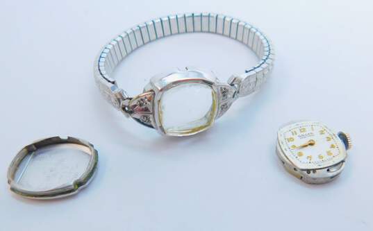 Ladies Vintage Gruen Veri-Thin Gold Filled Diamond Accent Case 17 Jewels Wrist Watch 17.4g image number 1