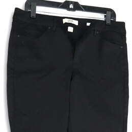 Womens Black Dark Wash Stretch Pockets Skinny Leg Jeans Size 14/32 alternative image