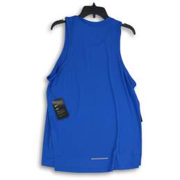 NWT Nike Womens Blue Dri-Fit Sleeveless Running Pullover T-Shirt Size M alternative image