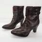 Born Crown Womens Cranford Brown Leather Heeled Boots image number 2