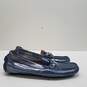 Cole Haan D40723 Blue Metallic Leather Horsebit Loafers Shoes Women's Size 6 B image number 3