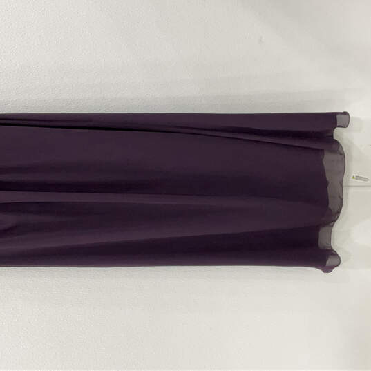 NWT Womens Purple Bridesmaids Sleeveless Back Zip Long Maxi Dress Size 10 image number 4