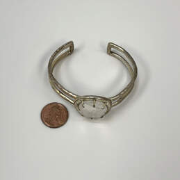 Designer Lucky Brand Silver-Tone Clear Stone Adjustable Cuff Bracelet alternative image