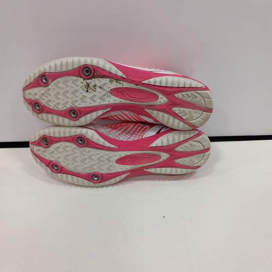 Saucony Women's Pink Kilkenny XC5 Spikes Track Running Shoes Size 8 image number 5