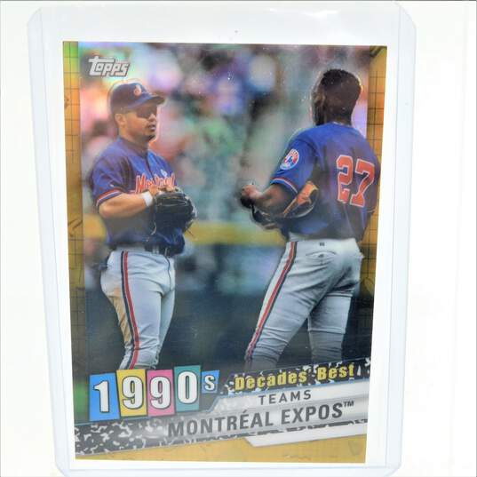 2020 Montreal Expos Topps Decades Best Teams Gold Refractor /50 image number 1