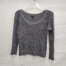 Eileen Fisher WM's Scoop Neck Alpaca Blend Ash Gray Sweater Size S