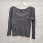 Eileen Fisher WM's Scoop Neck Alpaca Blend Ash Gray Sweater Size S image number 1