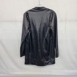 Pretty Little Thing Black Faux Leather Jacket WM Size 4 NWT alternative image